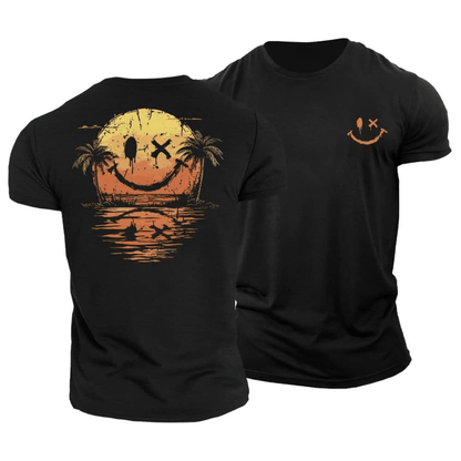 Camiseta de verano con Smiley y Mar