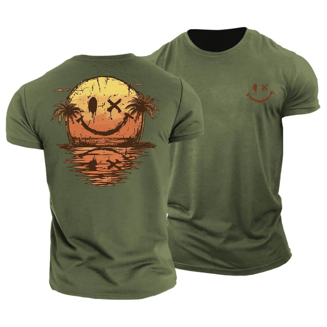 Camiseta de verano con Smiley y Mar